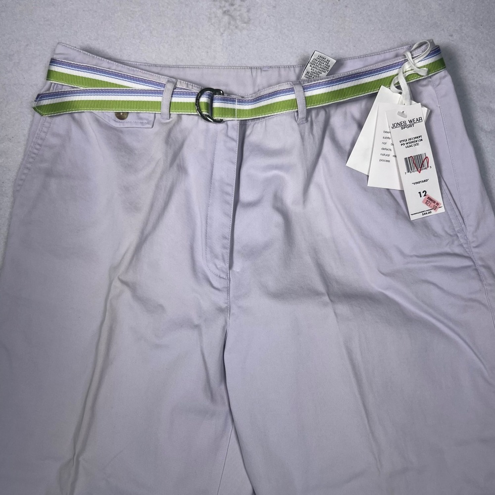 Jones Wear Sport Capris Women 12 Lilac New